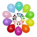 1.2g HSD Multicolor Standard Latex Balloons - 200pcs Pack, Perfect for Birthday and Anniversary Decorations - Matte Finish1