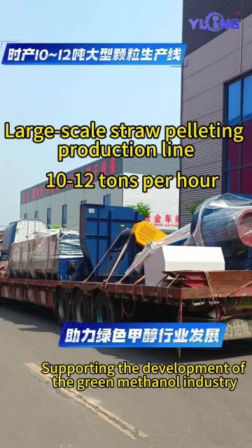 Delivery 10-12 tons per hour straw pellet production line | YULONG