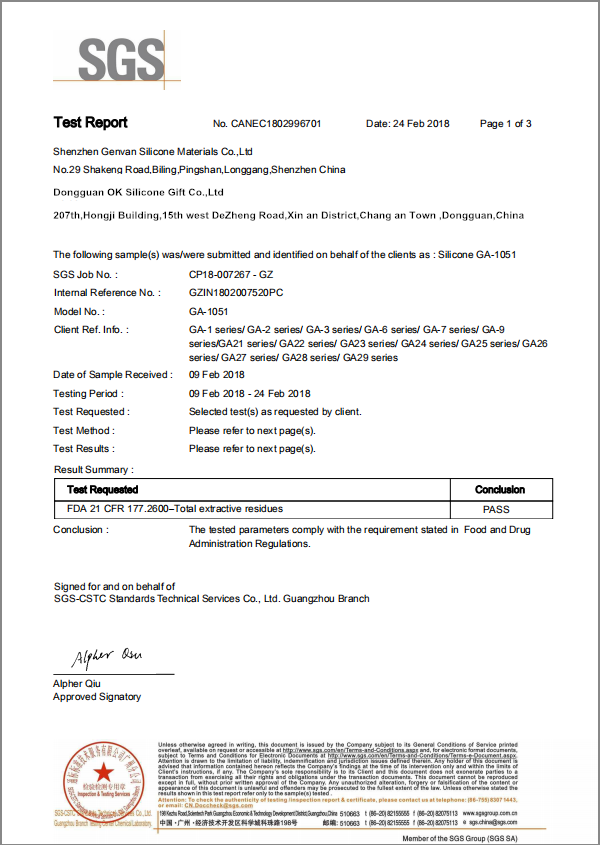 FDA Test Report