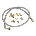 Braided Stainless Steel Turbocharger Oil Feed Line Kit 1/8NPT 4AN 38" for T3 T4 T04E T60 T61 T60-1 PQY-TOL331