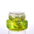 Clear Stainless Steel Clasp Glass Bottle Food Storage Jar 500ml 750ml 1000ml Seal Jar1