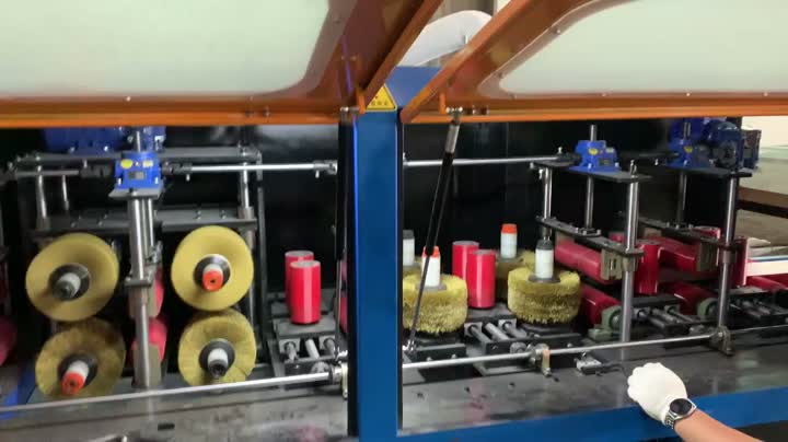 machine de polissage de profilés en aluminium