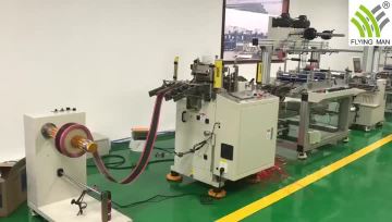 Adhesive tape die cutting machine production line