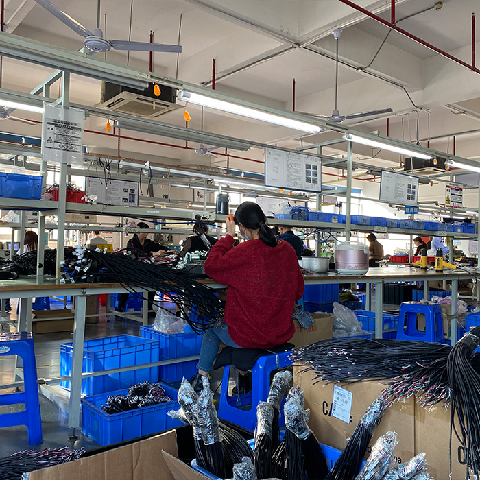 Wire harness processing workshop