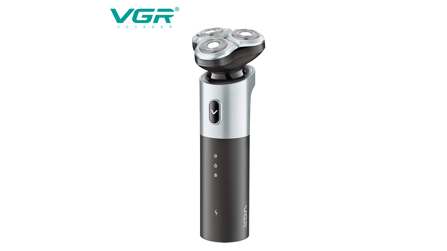 VGR  V-343 waterproof professional washable IPX7 rechargeable electric beard shaver for men with LED display1