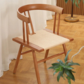 Preço direto de fábrica Móveis de cafeteria moderna de madeira e corda cadeiras feitas à mão para restaurante1