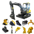 Mini Excavator Attachments: Low Price Small Construction Machinery1