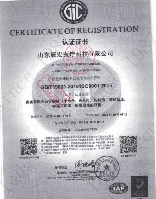 Certificate of Registration