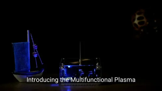 Arcos artificiales de plasma multifuncionales Tesla Coil Wireless Music Player Lamp1