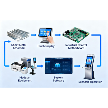 Descripción general de la cadena de suministro global de quioscos de autoservicio | Fabricación De Metales, Componentes Modulares, Software
