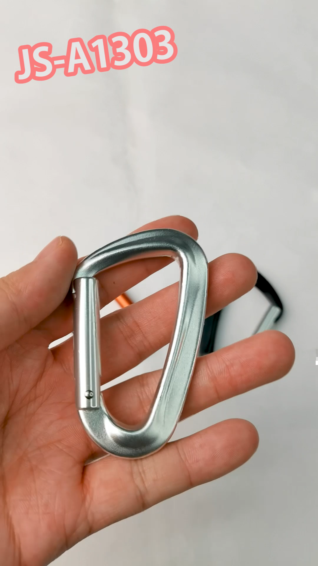 Custom 12KN Aluminum Straight Gate Carabiner Small Snap Carabiner Hook1