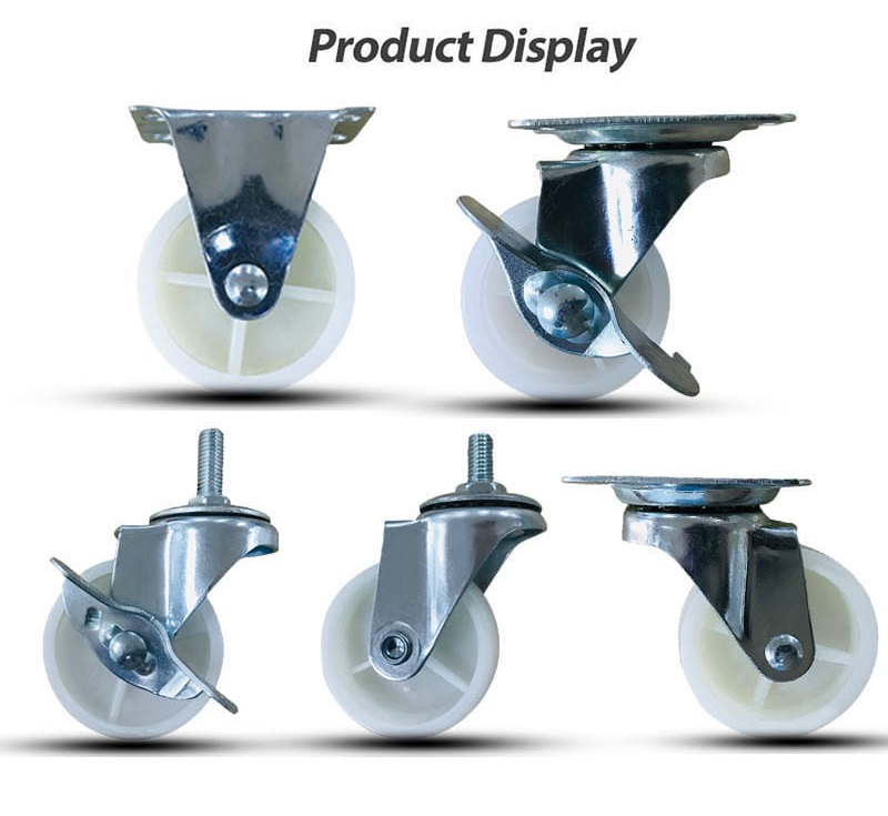 nylon brake casters wheel