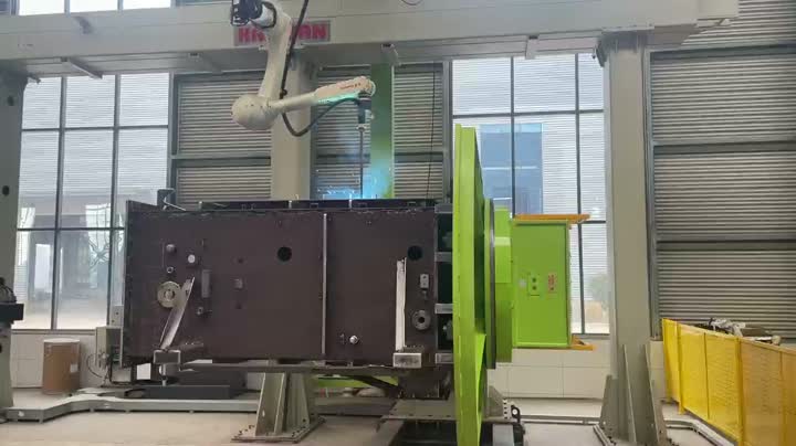 Robot welding work video
