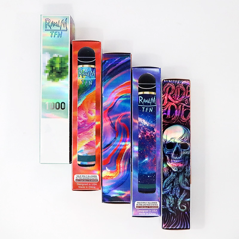 10 Colors 550 mAh Battery Life 1000 Puffs R and M Tfn Vape Pod Disposable Device Pen R and M Tfn Disposable