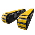 35TON Steel Crawler Chassis Steel Track Undercarriage พร้อมรองเท้ายางแทร็กสำหรับรถขุดและอุปกรณ์ถ่ายทอด 1