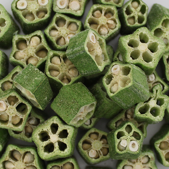 dried okra grains