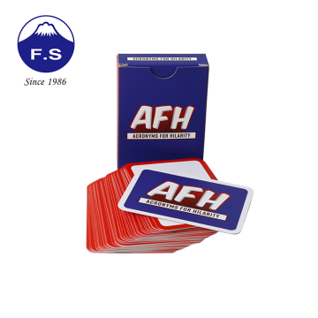 The Feature of Customized Flash Cards Pack With Tuck Box Packaging