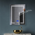 Smart LED Bathroom Mirrors with Antifog, Clock, Temperature Display, Music Speaker, and Built-in Lighting1
