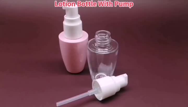 Bouteille de pompe à lotion en plastique