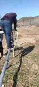 Installation de pile de vis de masse pour le montage du panneau solaire