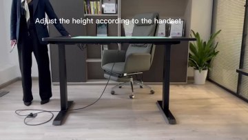 China Factory Seller Office Work Dual Motor 3 Segments With Manual Height Adjustable Desk Frame1