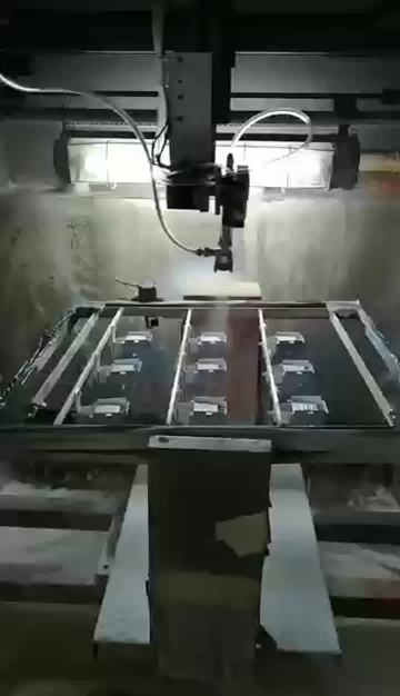 Paint spraying department