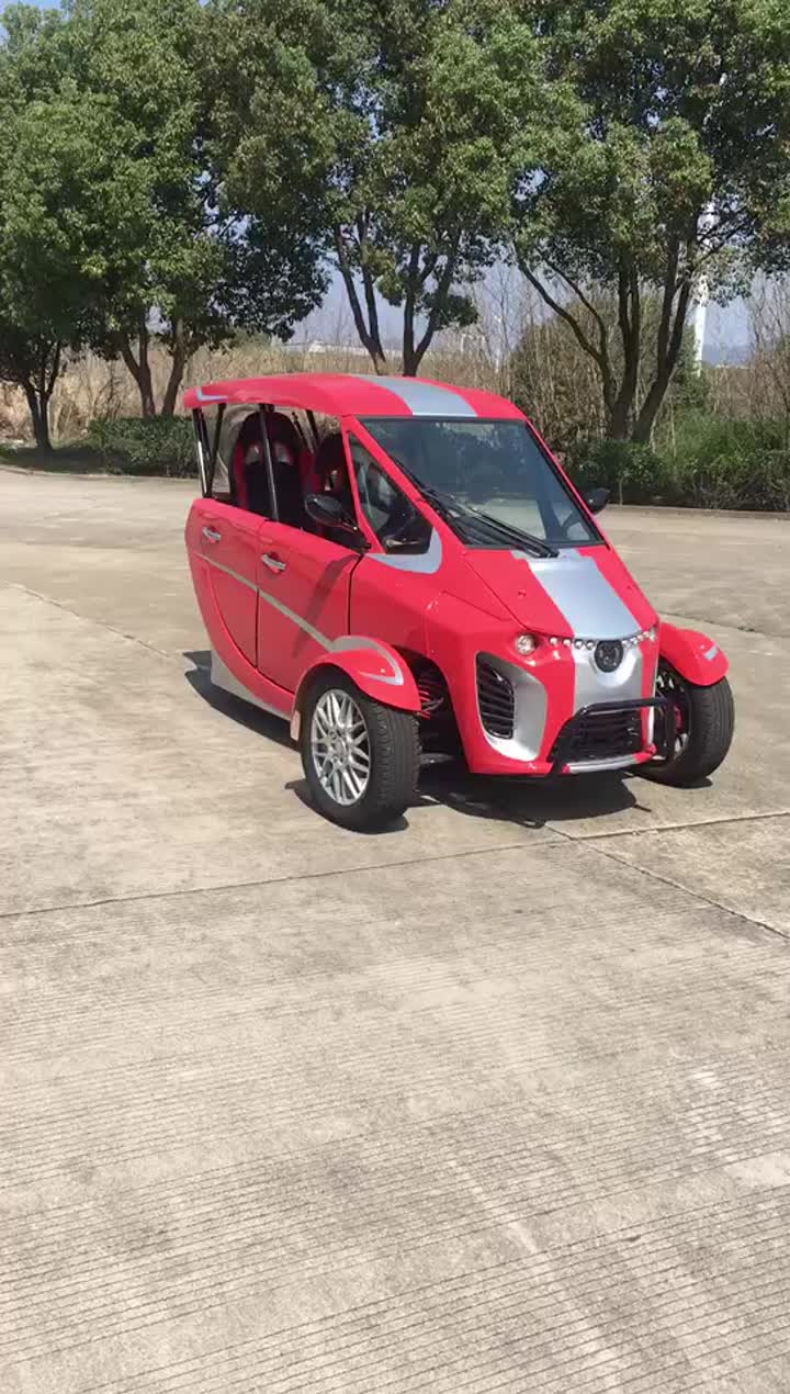 Electric reverse three wheel car