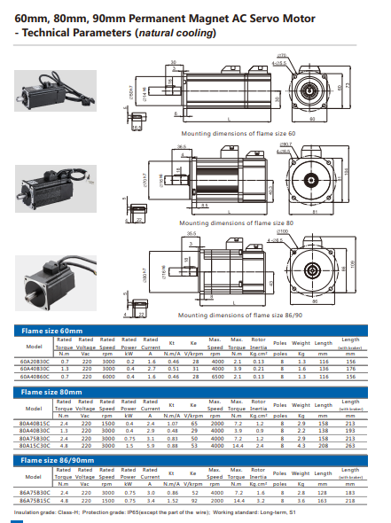 60-80servo mootor