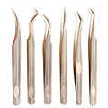Custom Logo Fiber Tip Eyebrow & Eyelash Tweezers Manufacturer1