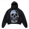 Προσαρμοσμένο 3D λογότυπο Distrested Acid πλυμένο βαρύ hoodie vintage εμφάνιση hoodies με puff print design1