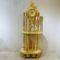 Luxury European Golden Crystal Floor Clock for Villa Hotel Decoration1