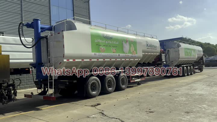 aluminium alloy bulk feed semi trailer