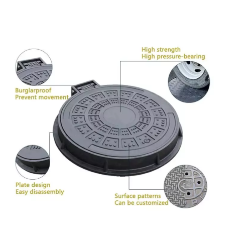 Round manhole cover casting