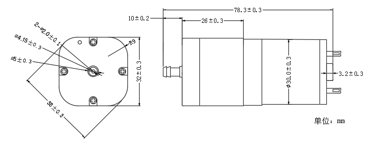 Mini air pump for oxgen injection