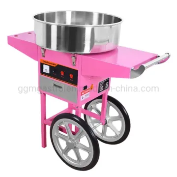 Commercial Popular Sales Electric Cotton Candy Floss Machine with Cart Zwet521