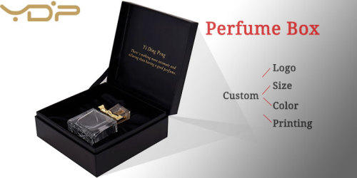 Custom Black Flip Perfume Packaging Box Paper Perfume Gift Box Factory