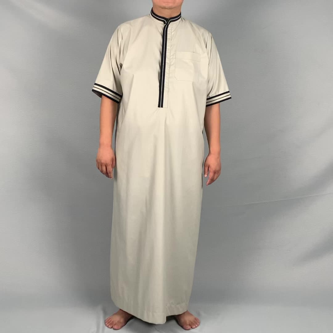 Jubba uomini musulmani thobe abiti musrimah vestito oman saudita arabia islam outfits arabo abbigliamento islamico oman robe1