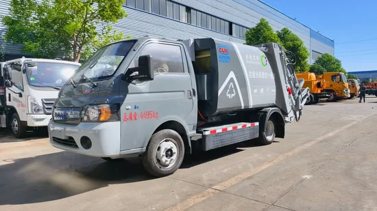Penjimatan Tenaga JAC 4X2 4-5cbm Trak Tolak Mampatan Elektrik untuk Pengumpulan Sisa Kampus Universiti1