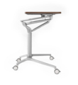 Movable and Height Adjustable Aluminum Frame Sit-Standing Desk GR021