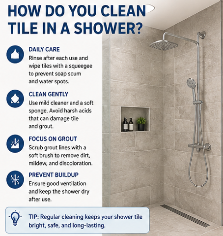 How Do You Clean Tile in a Shower?