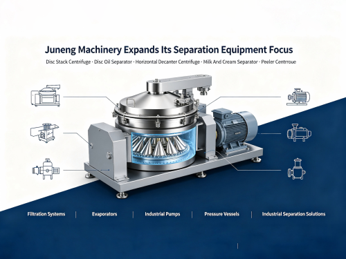 Juneng Machinery étend son activité en matière d'équipement de séparation à mesure que la demande de centrifugeuses à pile de disques évolue