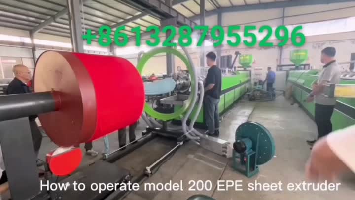 Expanded Polyethylene foam making machine