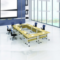 Movable Conference Room Folding Table Desk with Wheels1