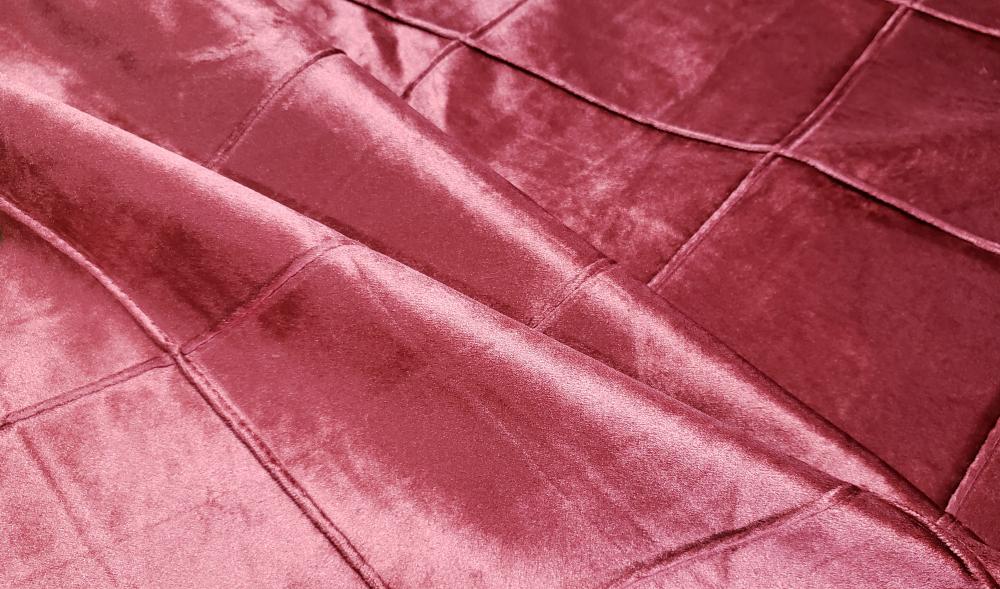 B Plaid Velvet Fabric