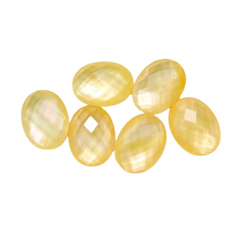 Low price good quality  natural flat bottom checker board Yellow shells1