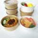 Ensalad de la ensaladera de Tail Kraft Paper Desechable Take Away