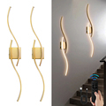 Cordless Rechargeable Curved Line LED Wall Lamp for Corridors1