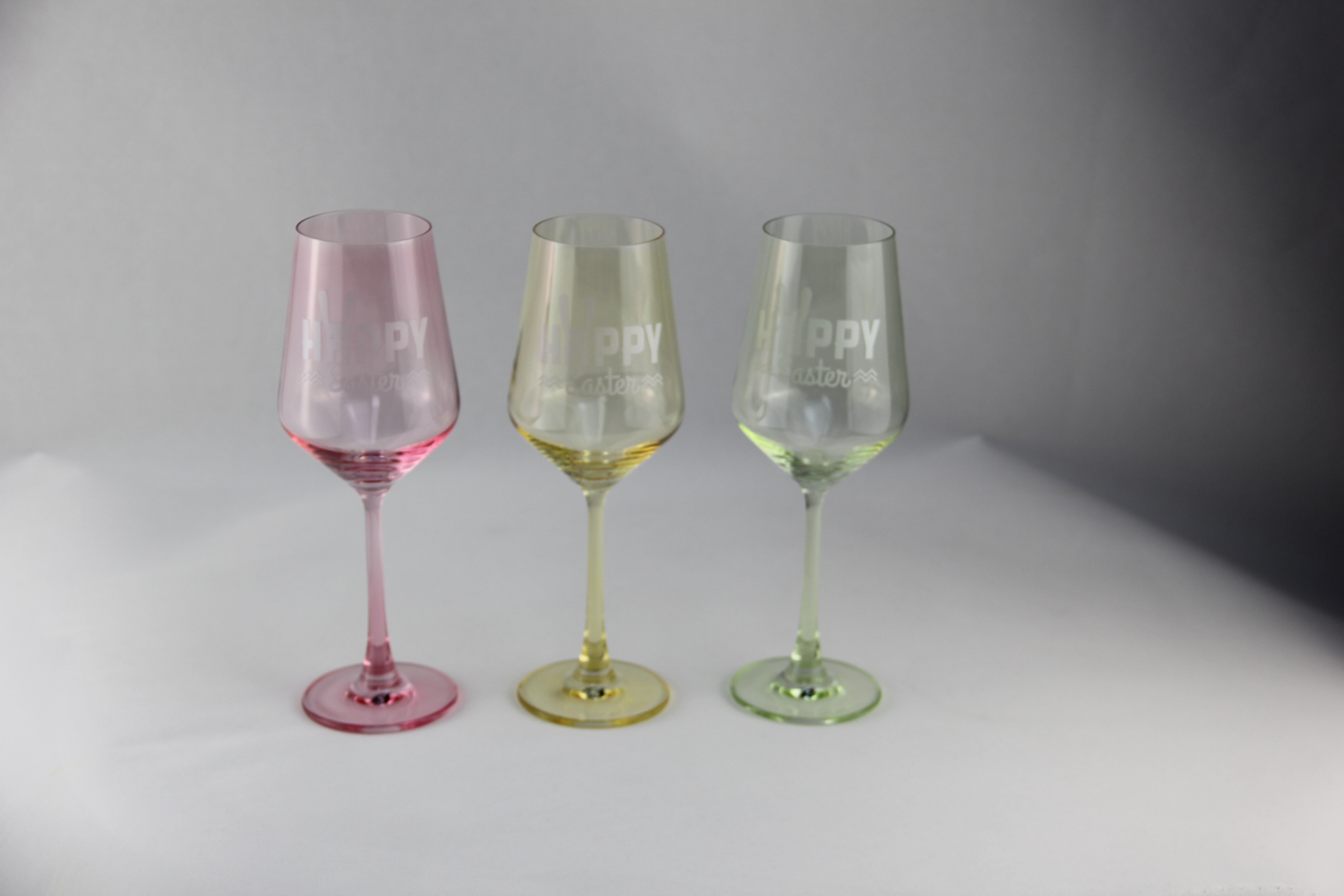 Coloured wine glass