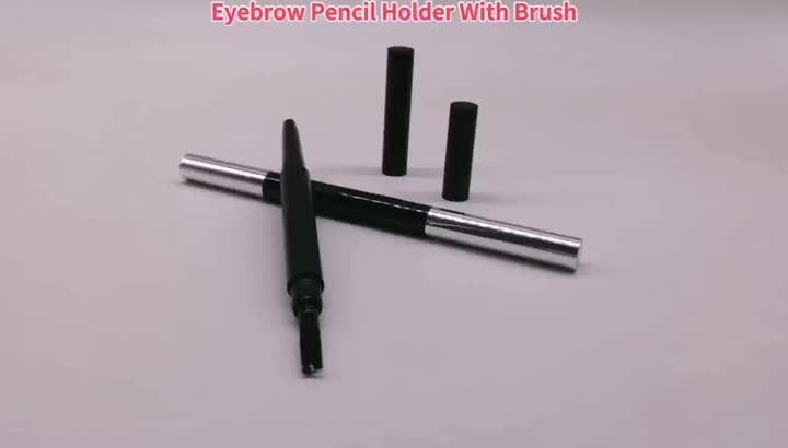 Porte-crayon à sourcils avec brosse