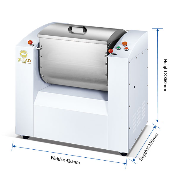 Farinha Misturador Máquina de Máquina Preço Comercial Wheat Mill Fazendo pizza 1 fase 220V 20 litros Rolling Bread Suppliers 25kg 50kg1